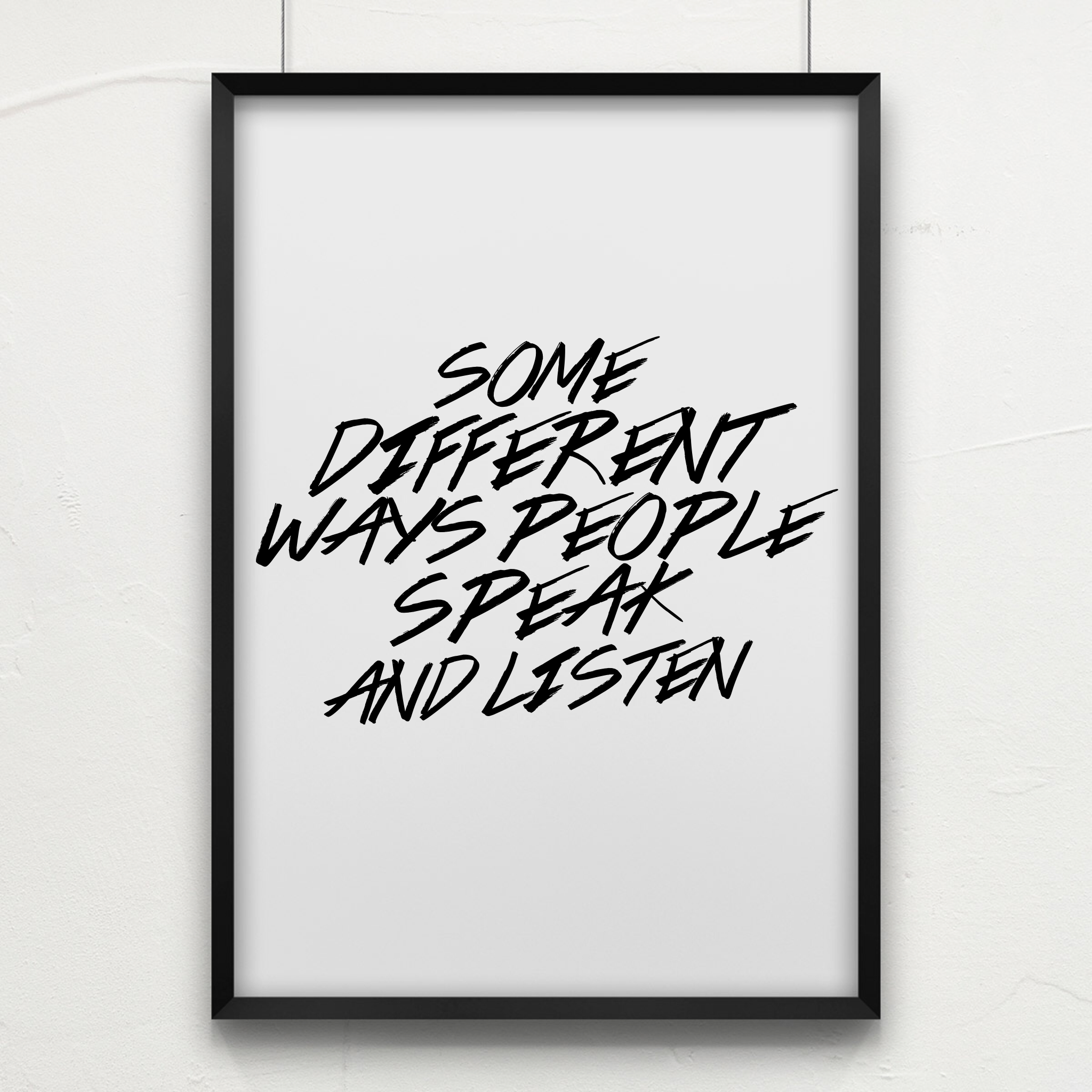 Different Ways People Speak and Listen