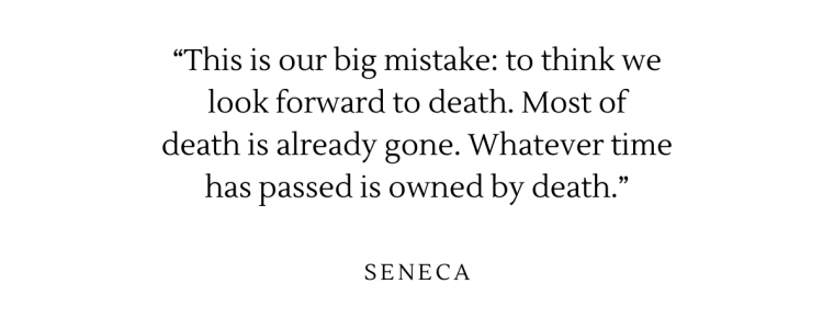 I get it, death is morbid. Yet all through Stoicism it is seen as a positive reminder of living every moment to it’s full potential. To make sure you are not wasting time….. Don’t waste your time, you have value you need to bring to this world. Make it happen.